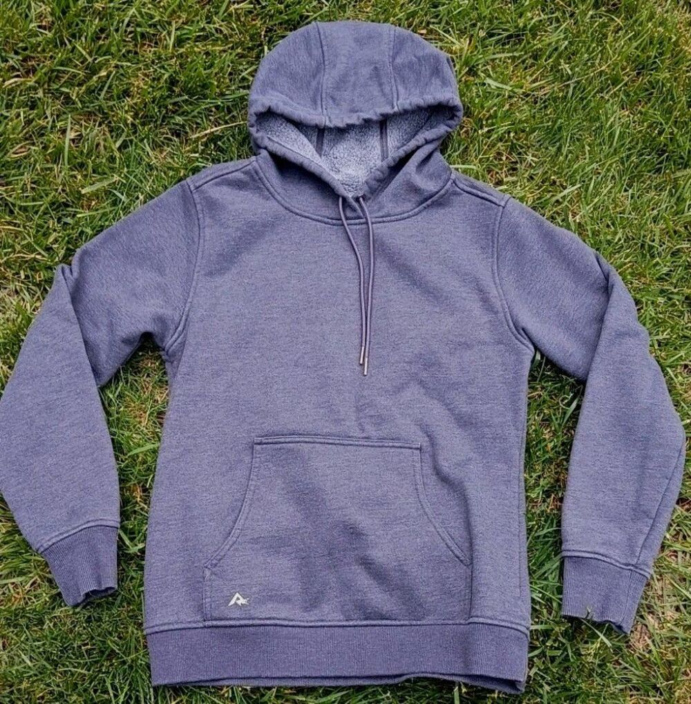 Ridgecut Toughwear Women’s Blue Fleece Lined Pullover Hoodie Sweatshirt Small